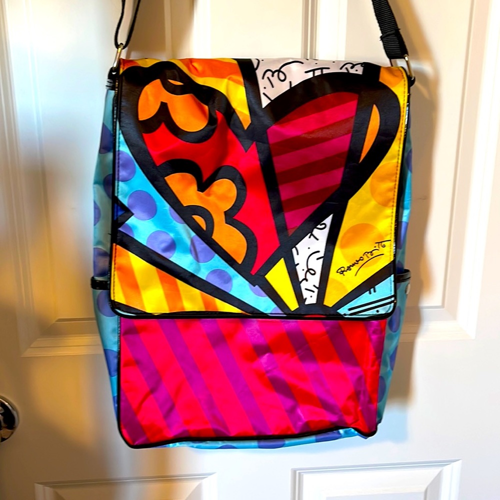 Britto Saddle bag book bag. NWOT